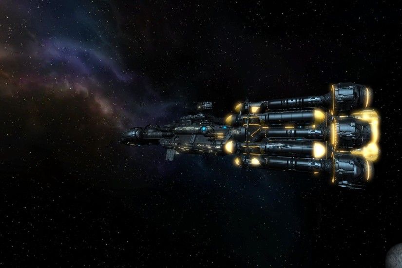 Sci Fi - Spaceship Conflict Terran Wallpaper