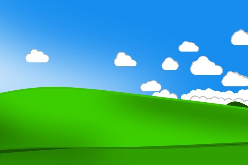 bliss, Windows XP, Minimalism, Valley, Clouds Wallpapers HD / Desktop and  Mobile Backgrounds