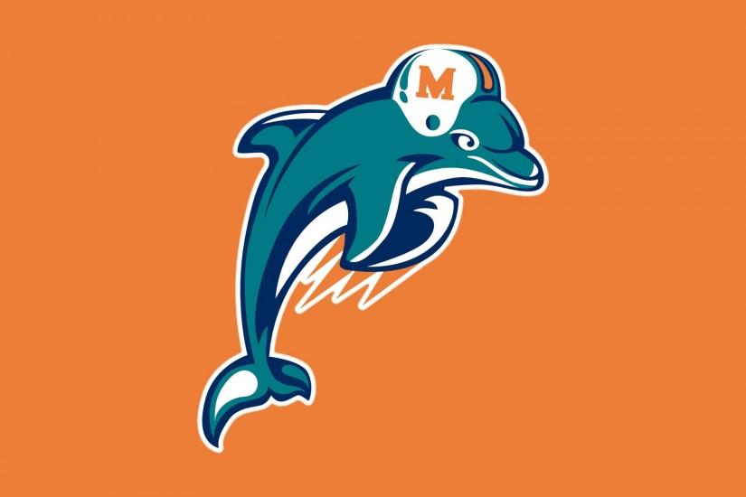 miami dolphins | NFL Miami Dolphins Logo Orange 1920x1200 WIDE