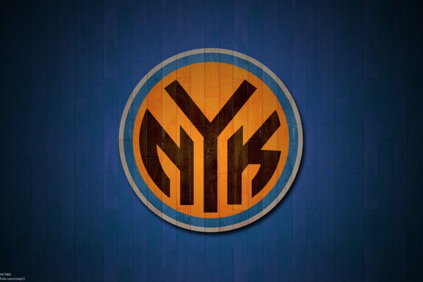 ... NBA 2017 New York Knicks hardwood logo desktop wallpaper