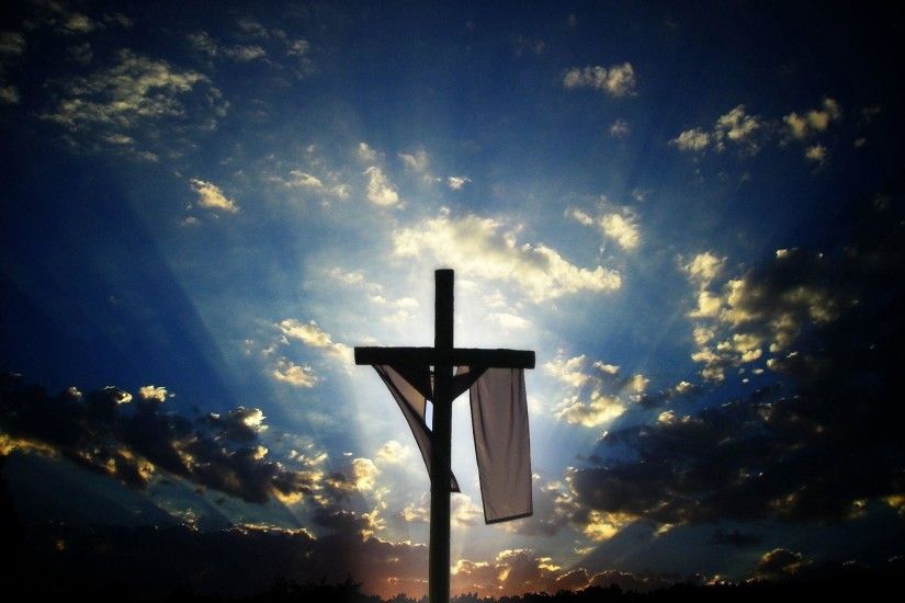 2048x1536 Christian Cross With Jesus Christ In Beautiful Sunrise Wallpapers