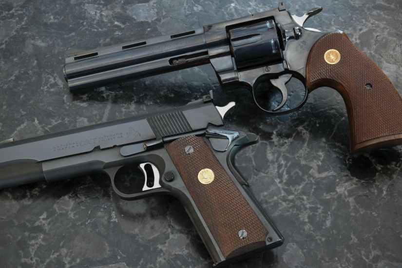 General 2560x1440 gun pistol M1911 Colt revolver .357 Magnum 1911 Colt  Python