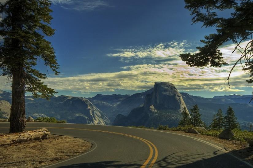 Yosemite road Wallpaper United States World