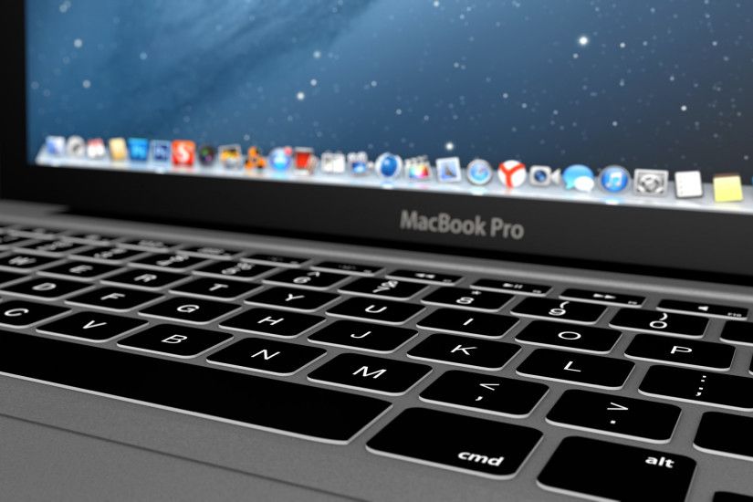 Preview wallpaper macbook, apple, laptop, keyboard 3840x2160