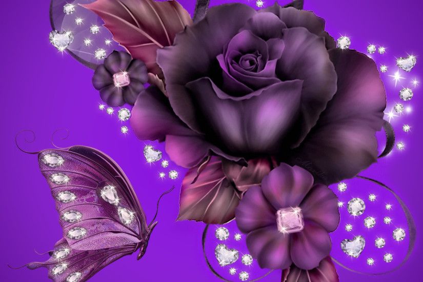 Purple Rose Background Wallpaper | Purple Rose Desktop Background HD  wallpapers