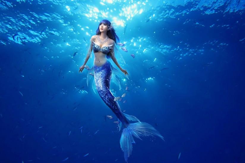 Beautiful Mermaid Wallpaper.