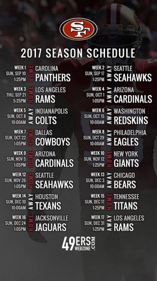 San Francisco 2016 Schedule Wallpaper for Your Phone