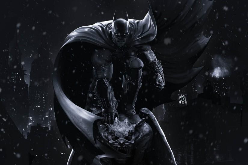 Batman, The Dark Knight, Artwork, Gotham City Wallpaper HD