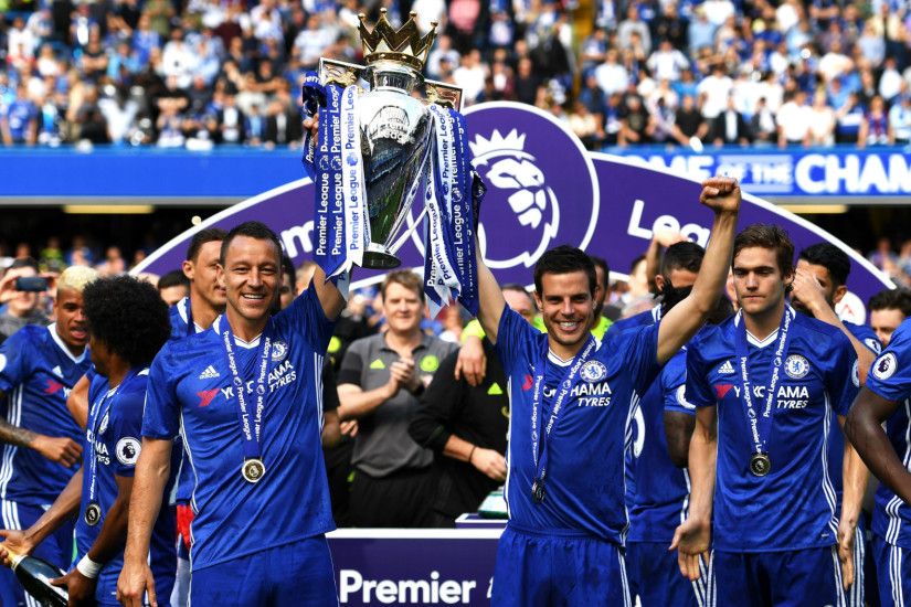 Chelsea 2016/17 Premier League champions, John Terry, Cesar Azpilicueta
