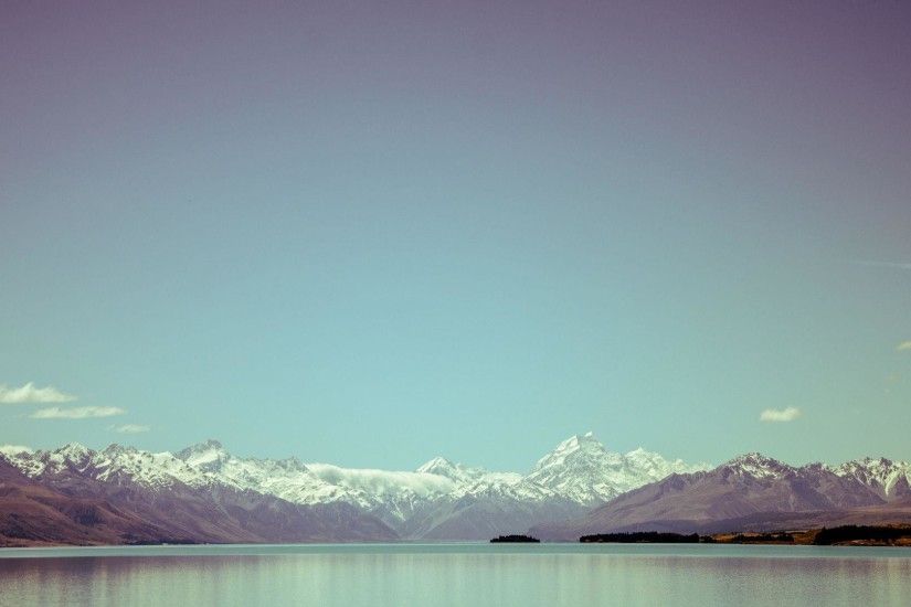 Blue Sky, Snowy Mountains - HD Wallpapers