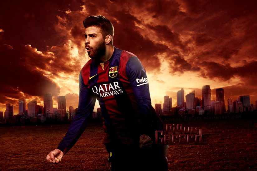 Gerard Pique FC Barcelona Club Player Wallpaper.