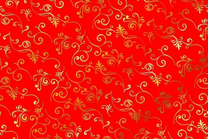 Golden Swrils Pattern Background