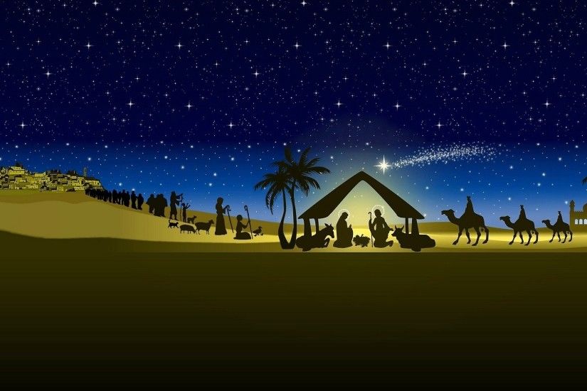 Religion, Christian, Christmas, Bethlehem Night, The Birth Of Jesus