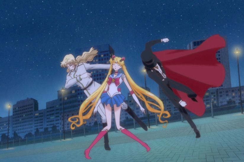 Sailor Moon Crystal Act 7 – Tuxedo Mask punches Zoisite