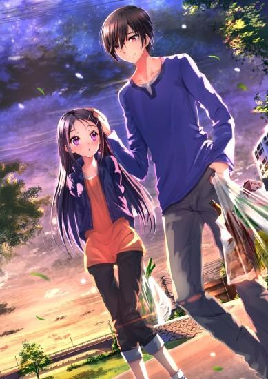 Anime girl charlotte anime series couple love long hair wallpaper |  1440x2038 | 866910 | WallpaperUP