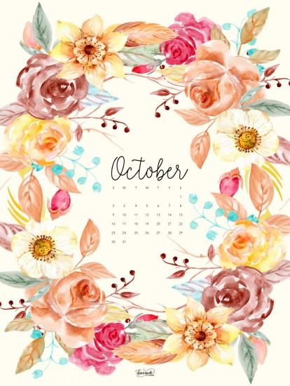 October 2016 Calendar + Tech Pretties