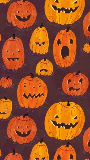 1080x1920 Cute Pumpkin - Tap to see more cute halloween wallpaper! |  @mobile9