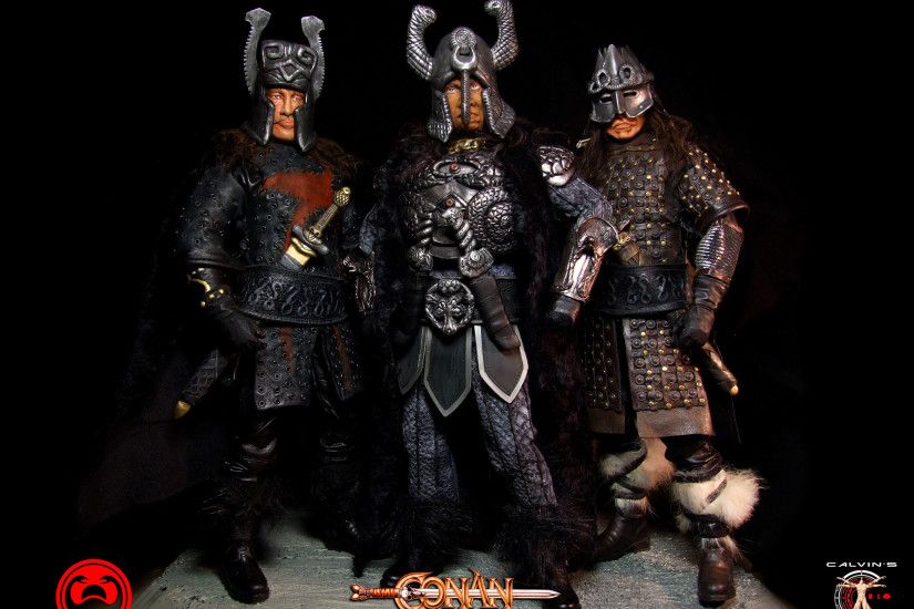 Conan The Barbarian (2011) images Calvin's Custom 1/6 one sixth scale  custom Mounted Thulsa Doom, Thorgrim and Rexor HD wallpaper and background  photos