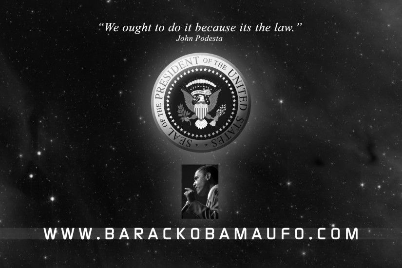 Barack Obama UFO Wallpaper 1