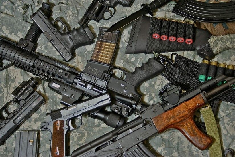 assault rifle machine guns weapon