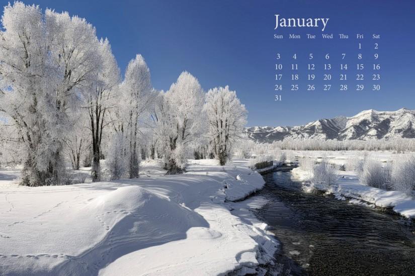 Fresh Snow January 2010 Calender Wallpapers | HD Wallpapers