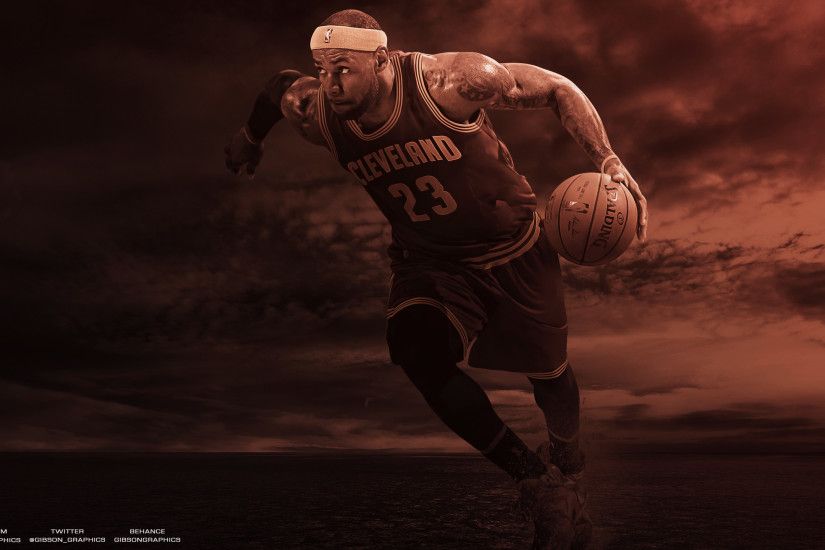 LeBron James Wallpaper by GibsonGraphics LeBron James Wallpaper by  GibsonGraphics