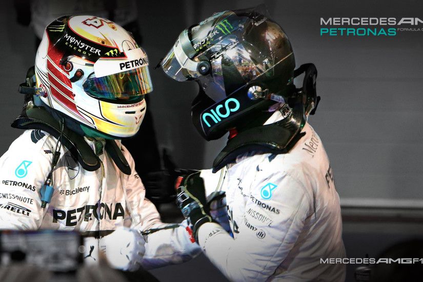 New wallpapers available now! Featuring +Lewis Hamilton +Nico Rosberg and  th.