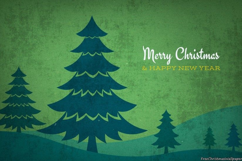 Download Vintage Christmas Trees Background Wallpaper