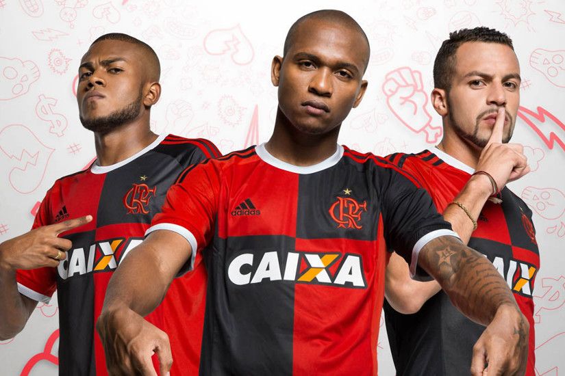 Clube de Regatas do Flamengo 2015-2016 Adidas Third Jersey Wallpaper