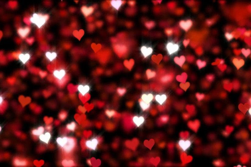 Hearts falling, glitter, animation, background. Loop. Clip contains hearts,  glitter