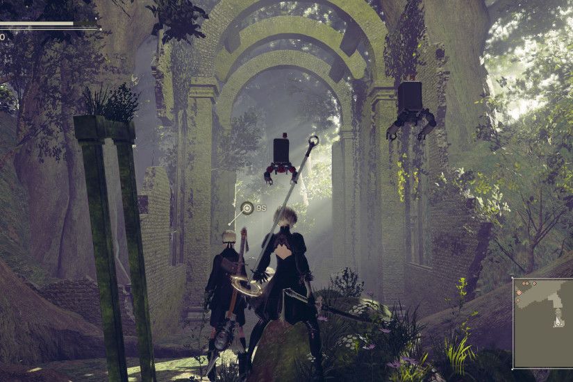 Nier Automata PC FAR Mod New Version Fixes Cutscenes Stuttering Issues;  Modder Working On Bloom And God Rays Effects Improvements
