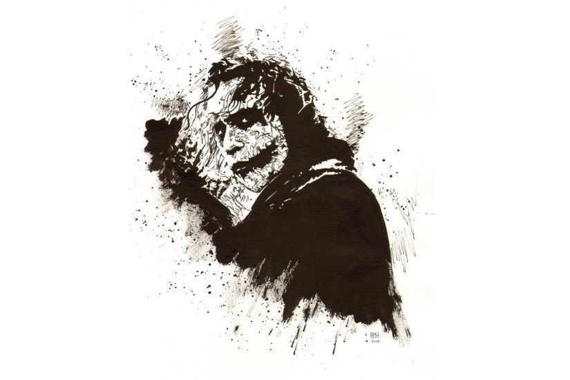 Abstract Fan Art Heath Ledger Movies The Dark Knight Joker
