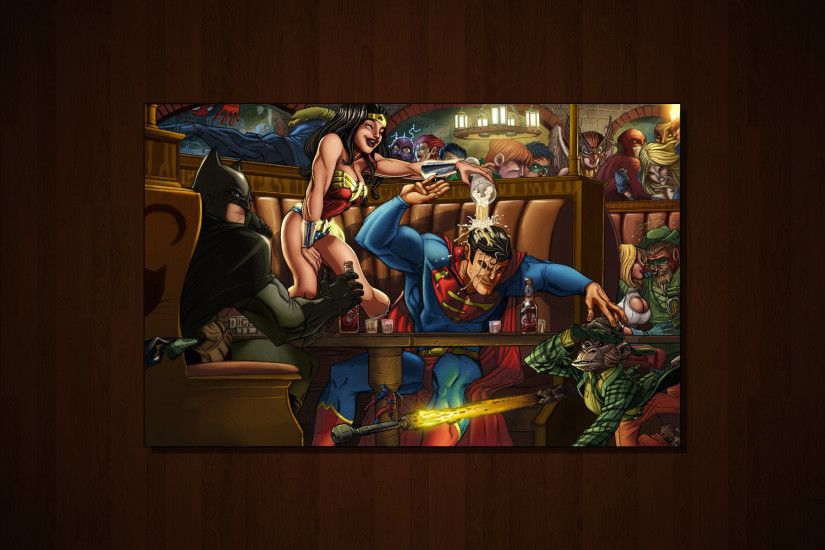 Comics - DC Comics Batman Wonder Woman Superman Wallpaper