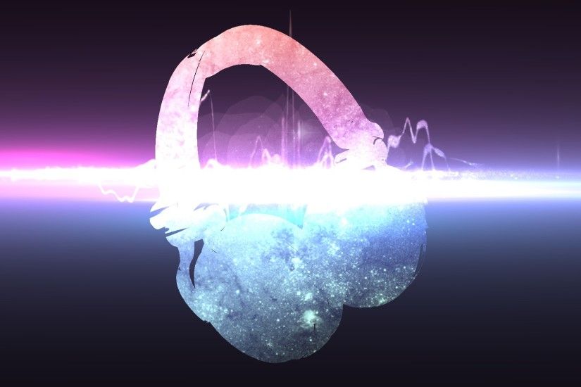 Cosmic Song Headphones Wallpaper HD by Overlourd9
