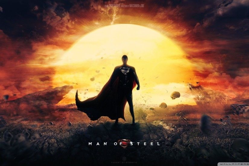 Man Of Steel Wallpaper Superman Movie HD Wide Wallpaper for Widescreen