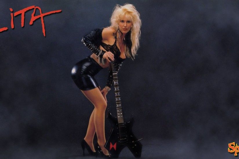 LITA FORD heavy metal hard rock babe poster sexy guitar wallpaper