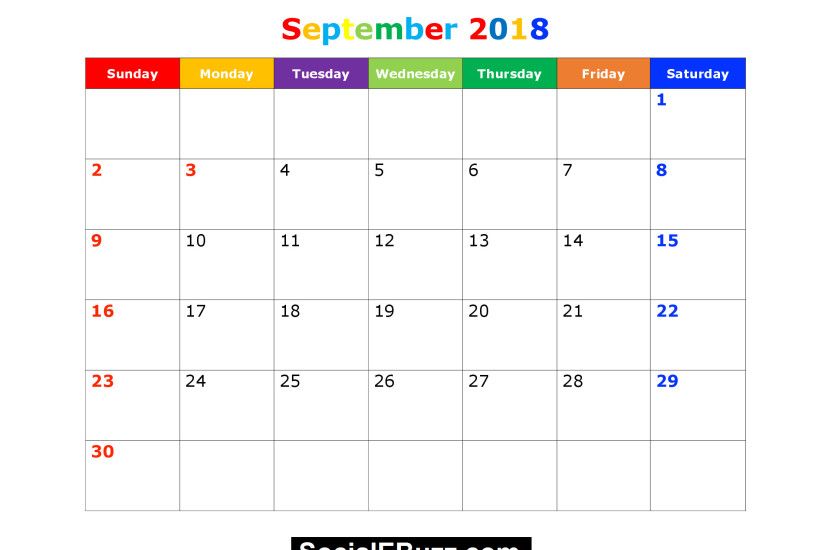 printable calendar september 2017 pdf. september 2018 printable calendar  calendar template excel .