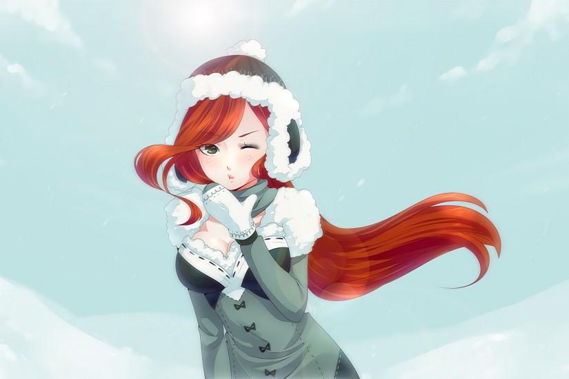 Winter Miss Fortune (Skin Design) by Kairui HD Wallpaper Fan Art Artwork  League of