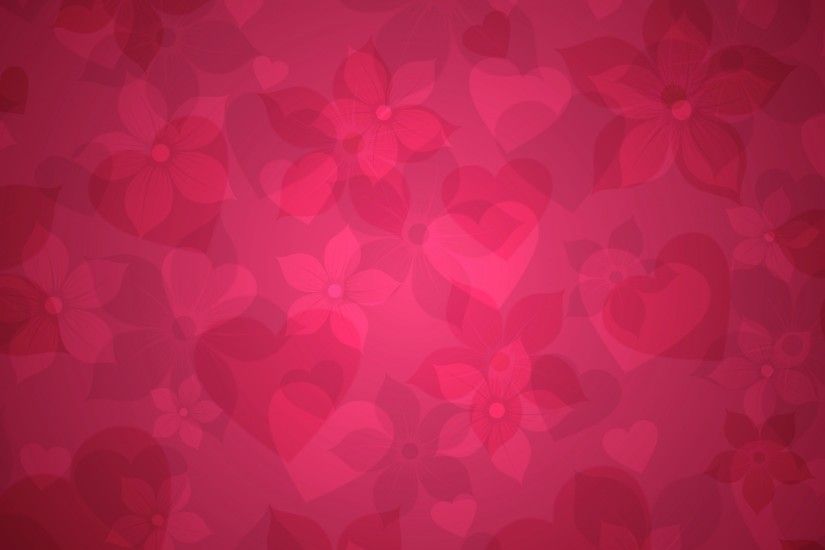 3840x2160 Wallpaper texture, pink, heart, hearts, flowers