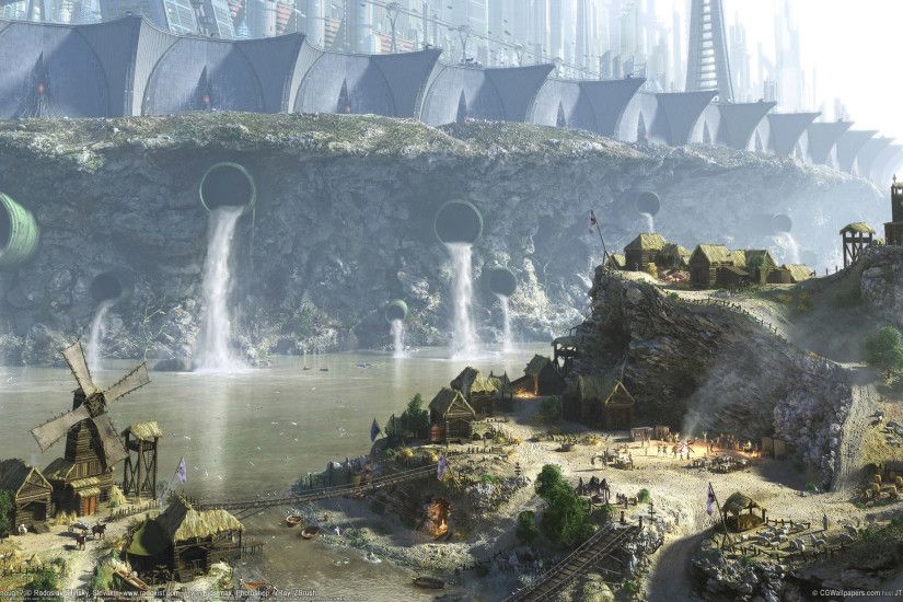 Sci Fi - City - Landscape - Worth Enough Wallpaper