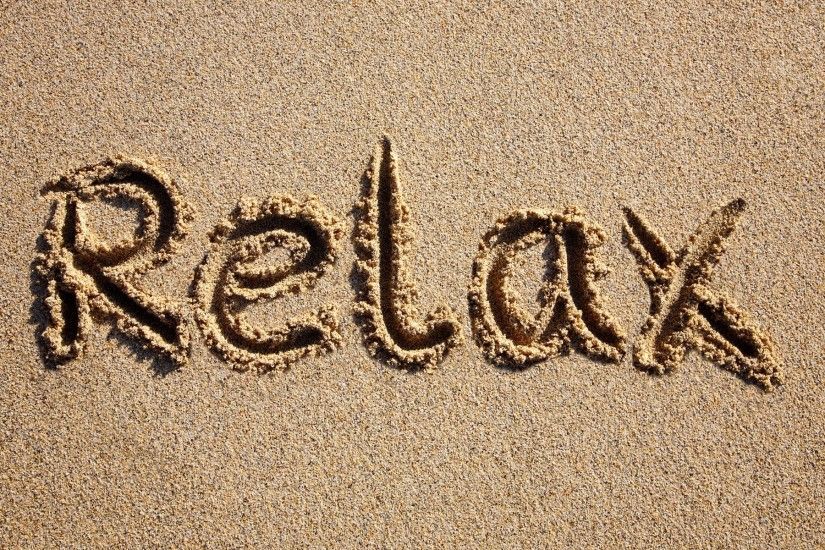Relax Sand Write wallpapers and stock photos