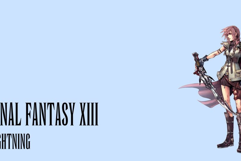 Video Game - Final Fantasy XIII Lightning (Final Fantasy) Wallpaper