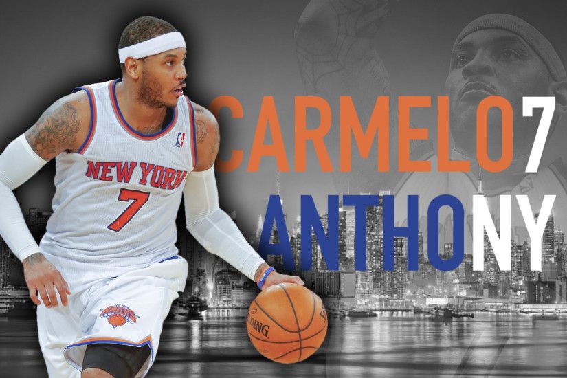 ... Carmelo Anthony - New York City Skyline by dixoncider123