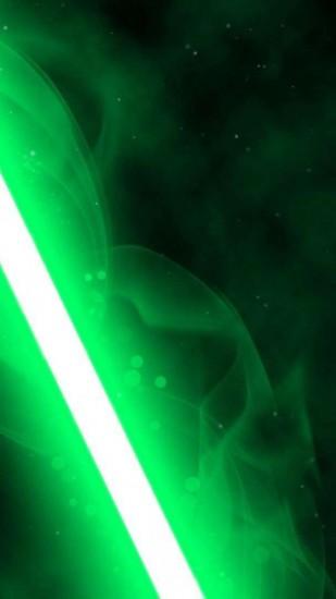 green lightsaber wallpaper