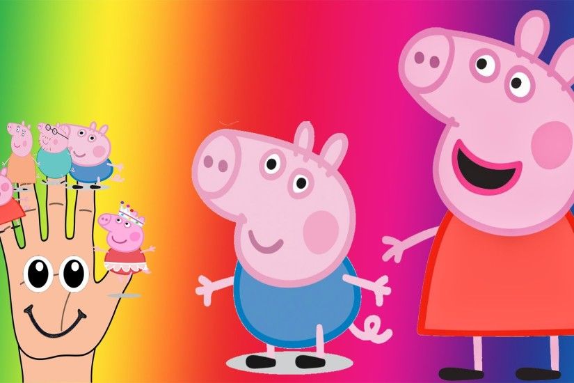 Peppa Pig Finger Family Nursery Rhymes Peppa Pig Cartoon Animation Songs...  #NurseryRhymes