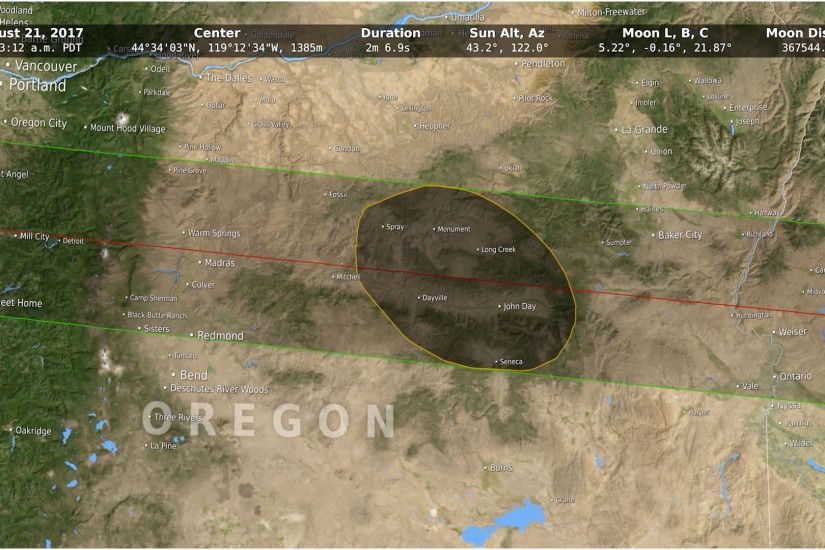 Tracing the 2017 Solar Eclipse