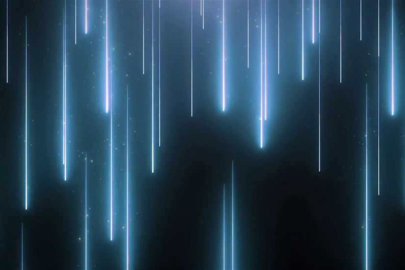 Neon blue animation VJ background with shiny particles