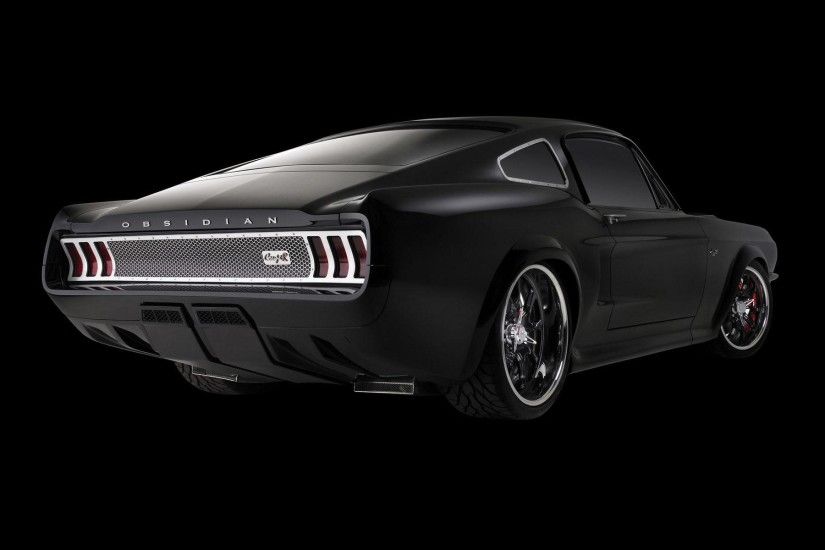 1920x1080 Preview wallpaper mustang, ford, 1973, hangar, front view  1920x1080