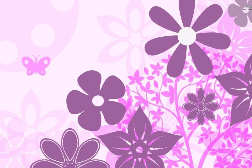 Cute Purple Flower Wallpaper