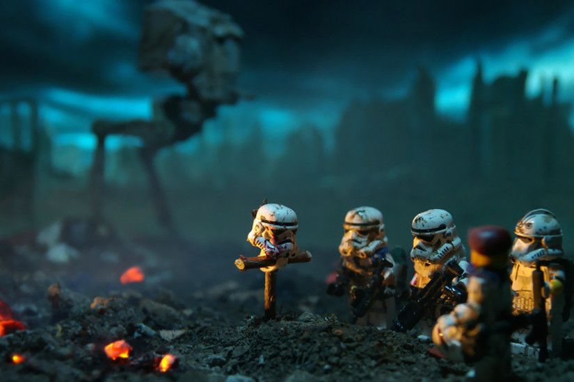 LEGO Stormtrooper burial wallpaper 1920x1080 jpg